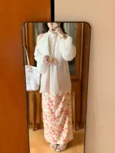 オリジナルプリント 両面着用可能なフリース素材のロングスカート【カジュアル・ストレートデザイン・春秋用】（セットアップ対応）