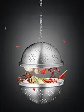 304ステンレススチール 調味料ボール【家庭用・鍋料理用・スパイスフィルター】