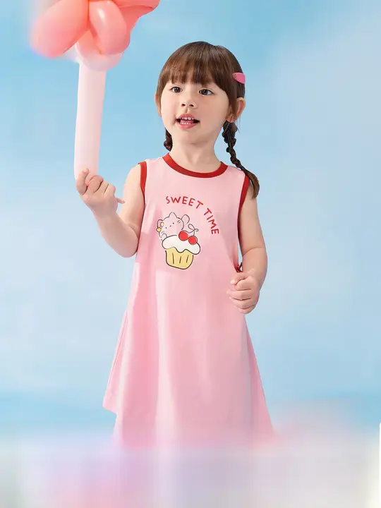 プリンセスドレス キッズ ガールズ ベビー 通気性 夏物「Balabala」