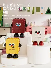 かわいいクッキー型プッシュ式ゴミ箱【家庭用・移動可能・リビング・寝室用】