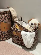 かわいい猫デザインの衣類収納ボックス【折りたたみ式・大容量】