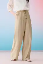 夏にぴったり！高級感のあるストレートワイドパンツ【女性用・軽やかで快適】