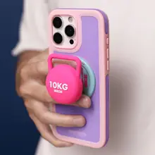 ダンベル型磁気スマホスタンド【かわいい・シンプルデザイン・新作】
