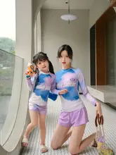 親子用 水着【ロングスリーブ・ガールズ・UVカット・ビーチ・温泉対応】