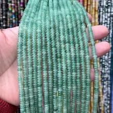緑色の東陵数珠パーツ【手作り用・ストリングアクセサリー】（セットアップ対応）