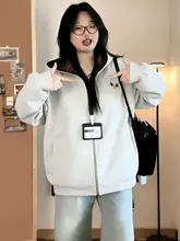 ゆったりした韓国風フード付きカーディガン【幅広いコーディネートに活躍】