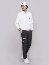 Castelbajac メンズゴルフパンツ【秋用・防風・ストレッチ・かっこいいデザイン】