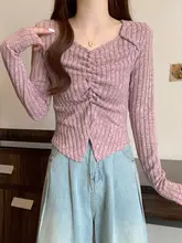 大きいサイズ レディース Vネックデザイン トップス【春用・極上の柔らかさ・体型カバー】
