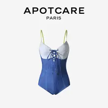 APOTCARE 保守的なデザインのセクシーなバックオープン水着【オシャレなビーチリゾート用・女性用】