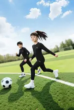 子供用サッカー練習服【長袖・速乾素材・夏用・男女兼用】（セットアップ対応）