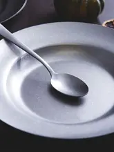 ビンテージデザインのス テンレス製ディナーカトラリー【マット仕上げ・フォーク・スプーン・ケーキフォーク・デザートスプーン】