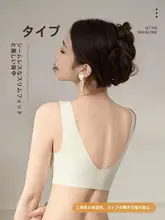ノンワイヤー スポーツブラ【小胸向け・ソフトサポート・美しいバックデザイン・防振・引き上げ効果】