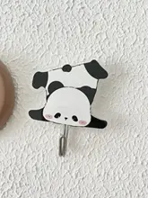可愛いアクリル製パンダフック【壁掛け・無痕・バスルーム用】