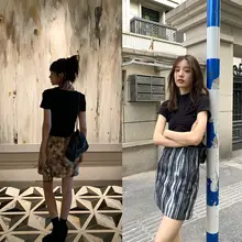 控えめでスタイリッシュなサイドスリットミニスカート【優雅なシルエット】