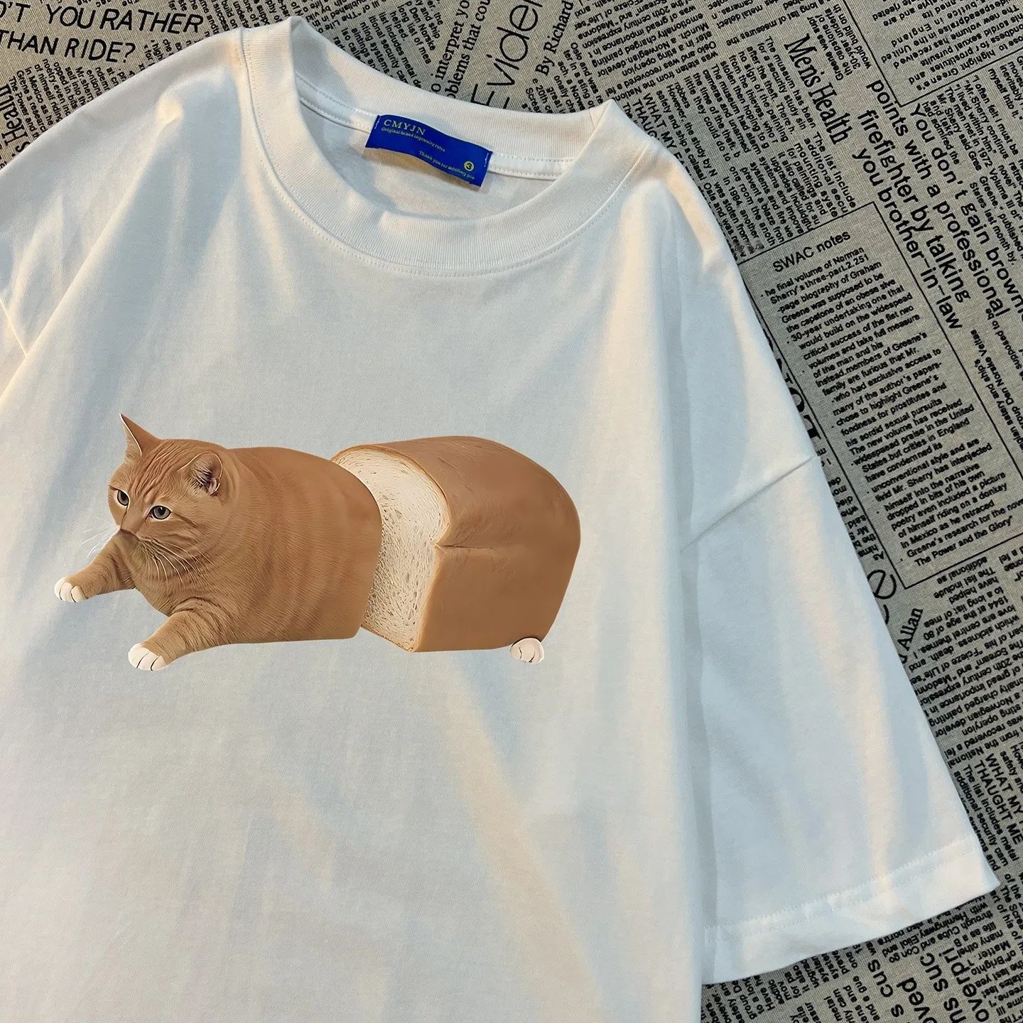 アメリカンレトロ風パン小猫プリントTシャツ：ポケットのデザインがダサいと感じるならどう対処？