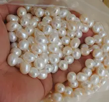 天然の半孔楕円水滴型真珠【イヤリング・ペンダント用】