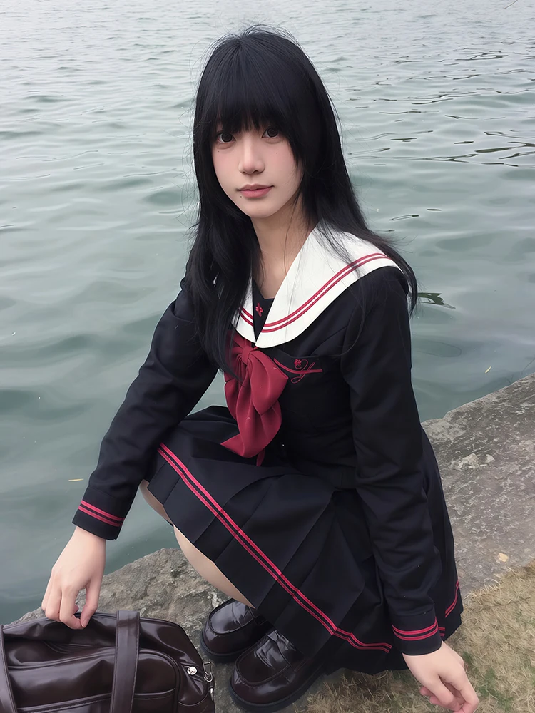 妖言ウサギの夜宴情書JKセーラー服：可愛さと学院風デザインのバランスを実現