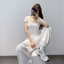 高腰ワイドレッグジャズ＆ヒップホップダンスパンツ【グレー・ゆったりデザイン・女性用】