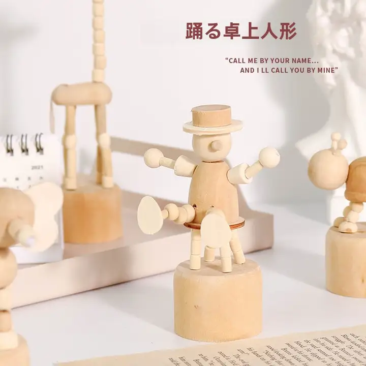 木製ミニ動物デスクトップ飾り【北欧風・子供用・知育玩具】