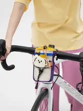 自転車用フロントハンドルバッグ【ドリンクホルダー付き・収納力抜群】