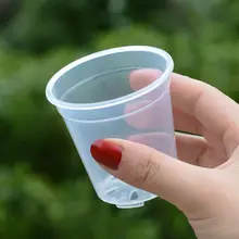 透明プラスチック製 ミニ育苗ポット【通気性・厚手・ラン用】