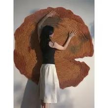 ハンドメイド ラグ【モダン・不規則デザイン・リビング用・軽奢スタイル】