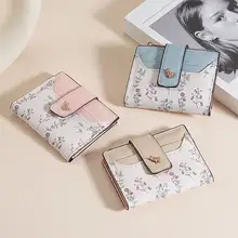 おしゃれな短丈財布【小型・花柄・大容量・学生向け】