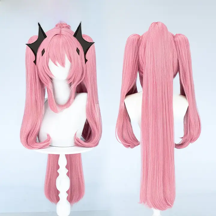 コスプレ用三つ尾ウィッグ【分け目クリップ付き・多彩なスタイル】
