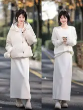 高ウエストストレートスカート【体型補正・Aライン・コーディネートしやすい】
