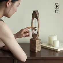 栗石のクリエイティブなゆらゆらボール装飾工芸品【侘寂風・アートインテリア】