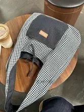 シンプルなチェック柄トートバッグ【リュック・デイリーユース・ショルダーバッグ・通勤用】