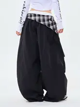 アメリカンヴィンテージ風 ウエストリボン付きワイドパンツ【フィット・取り外し可能・流れるようなシルエット】（セットアップ対応）