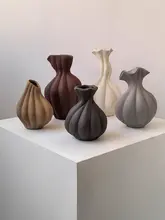 アートデザイン陶器花瓶【多形状・高級感・インテリア装飾用】