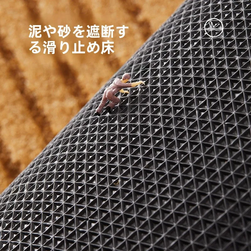おしゃれな玄関用マット【屋外用・洗濯不要・ホコリ取り効果】