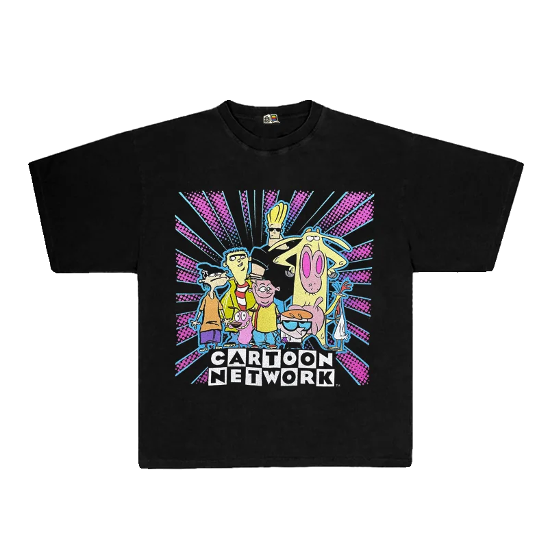 夏用アメリカンビンテージ風カートゥーンネットワークTシャツ【ショートスリーブ・若返り効果】