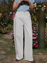 春のカジュアルな高腰デニムパンツ【女性用・フィット・スタイリッシュ】