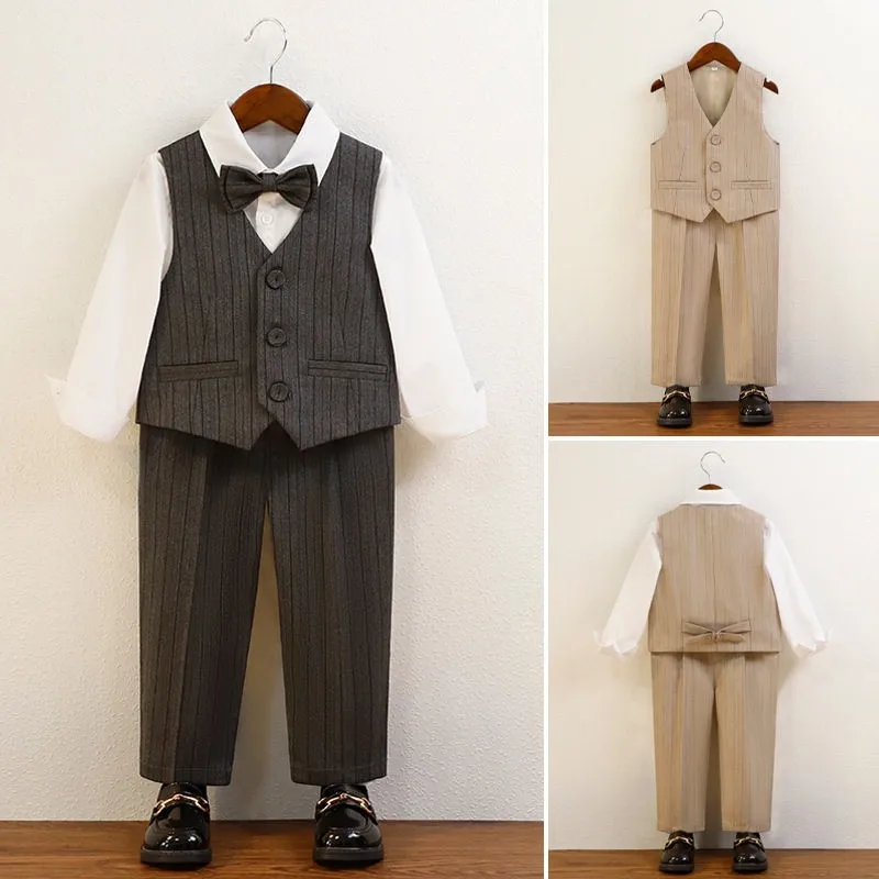 お宮参り父親服装：英倫風スーツセットの実用性と選定ガイド
