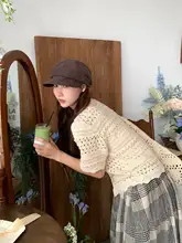おしゃれなベレー帽【カフェブラウン・アンバランスデザイン・おしゃれな報道帽】