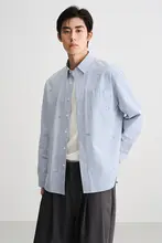 クラシックストライプのカジュアルシャツ【秋用・メンズ】