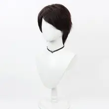 コスプレ用 仮面ライダーのウィッグ【ダークブラウン・毛先加工】