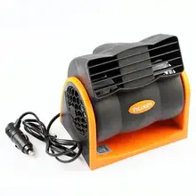 車載用強力ダブルヘッドファン【12V／24V対応・冷却機能・商用バン用】