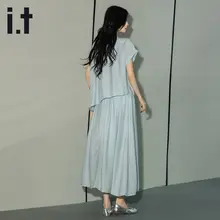 麻製の通気性抜群な涼感コーディネート【女性用・カジュアル・デザイン性のある半身裙】（セットアップ対応）