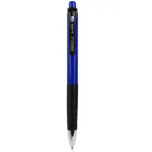 得力 6505 ボールペン 0.7mm 青ボタン付き 12本入り | オフィス用品