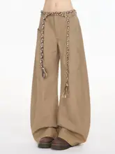 ワイドパンツ レディース アメカジ ヴィンテージ すっきりウエスト カーブドシルエット ルーズ 着回し おしゃれ「Rayohopp」