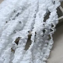 幅広雪のようなレース花柄装飾用布地【DIY・ロリータファッション・インテリア用】