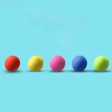 ゴルフ練習用ボール【子供・ペット用・発泡PU・EVA製・室内用・直径42mm・単色・ラインブルー】