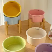 大型犬用 陶器製高脚ペットボウル【大容量・水・餌用】