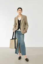 フレンチスタイルの高級感あるシルエットジャケット【レディース・カジュアル・小柄用】