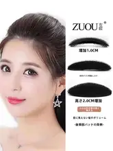 髪のボリュームアップ！高視覚効果のヘアクッション【透明・前髪クリップ付き】