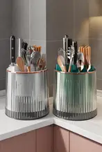 多機能回転ナイフスタンド【キッチン収納・箸立て付き・一体型デザイン】（セットアップ対応）